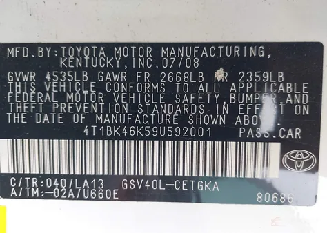 4T1BK46K59U592001